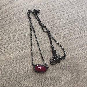 Maroon Kendra Scott necklace